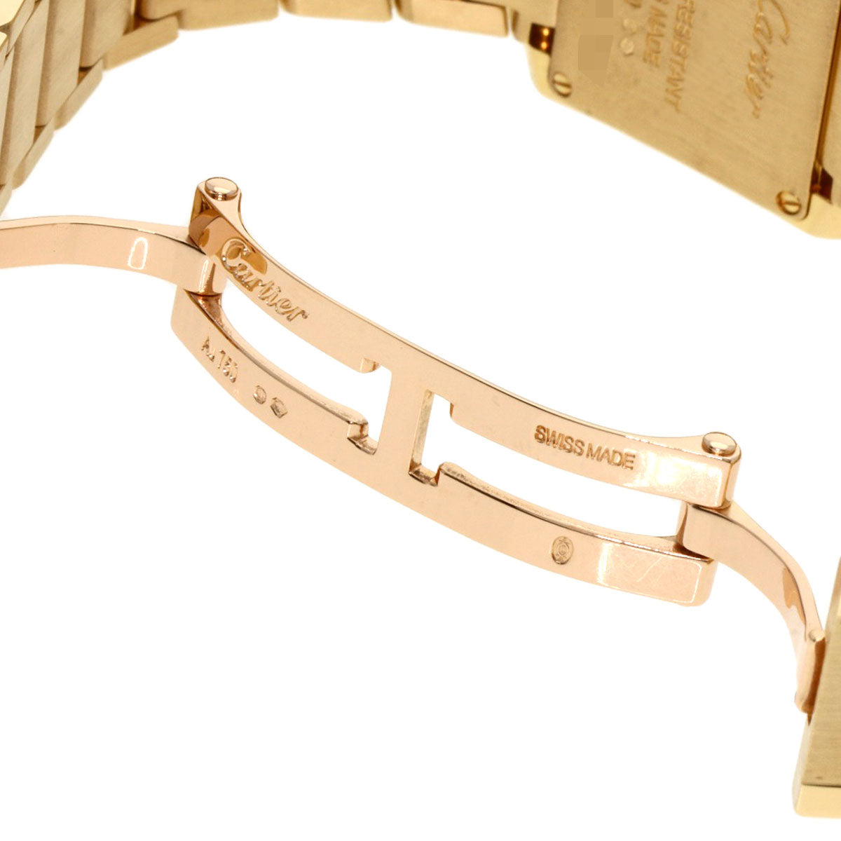 CARTIER Tank Francaise SM Diamond Watches WJTA0039 K18 Yellow Gold/18K Yellow Gold Ladies