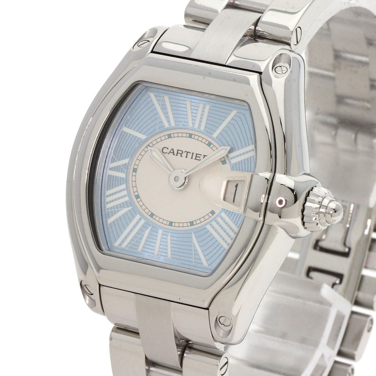 CARTIER Roadster Blue, limited to 2500 units worldwide Watches W62053V3 Stainless Steel/SSxK18YG Ladies