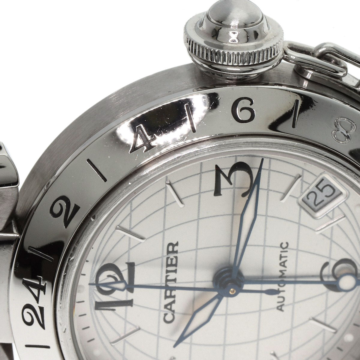 CARTIER Pasha C Meridian Watches W31078M7 Stainless Steel/Stainless Steel Boys