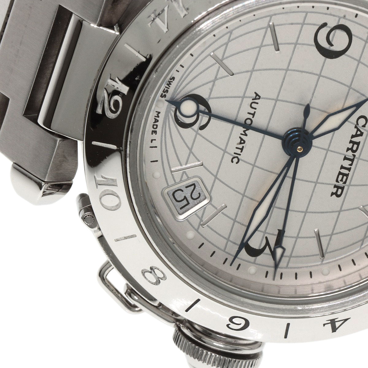 CARTIER Pasha C Meridian Watches W31078M7 Stainless Steel/Stainless Steel Boys