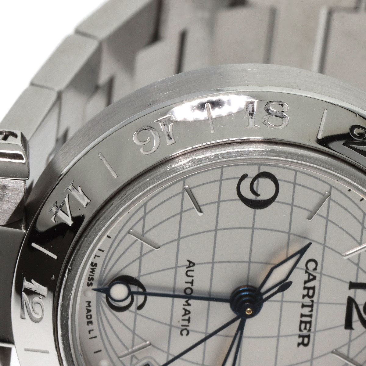 CARTIER Pasha C Meridian Watches W31078M7 Stainless Steel/Stainless Steel Boys