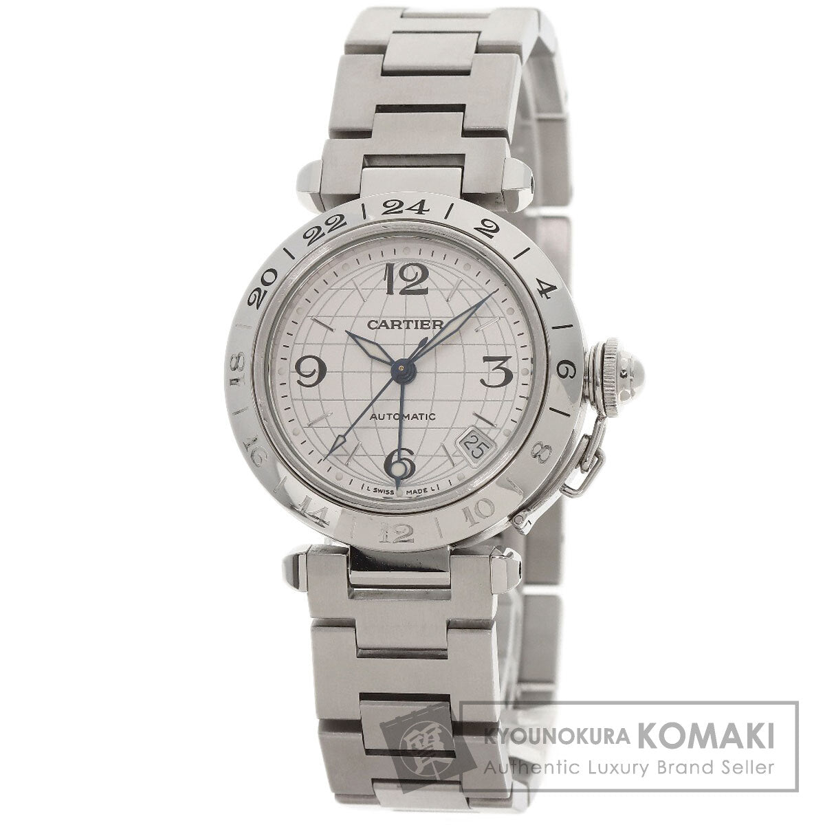 CARTIER Pasha C Meridian Watches W31078M7 Stainless Steel/Stainless Steel Boys