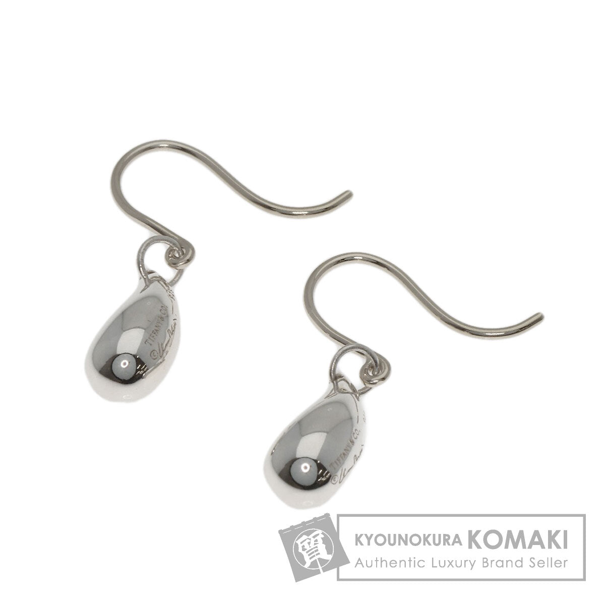 TIFFANY&Co. teardrop earring Silver Ladies [Used]