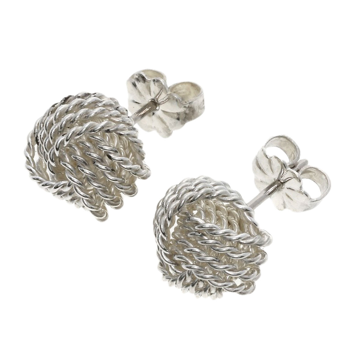 TIFFANY&Co. Mesh ball earring Silver Ladies [Used]