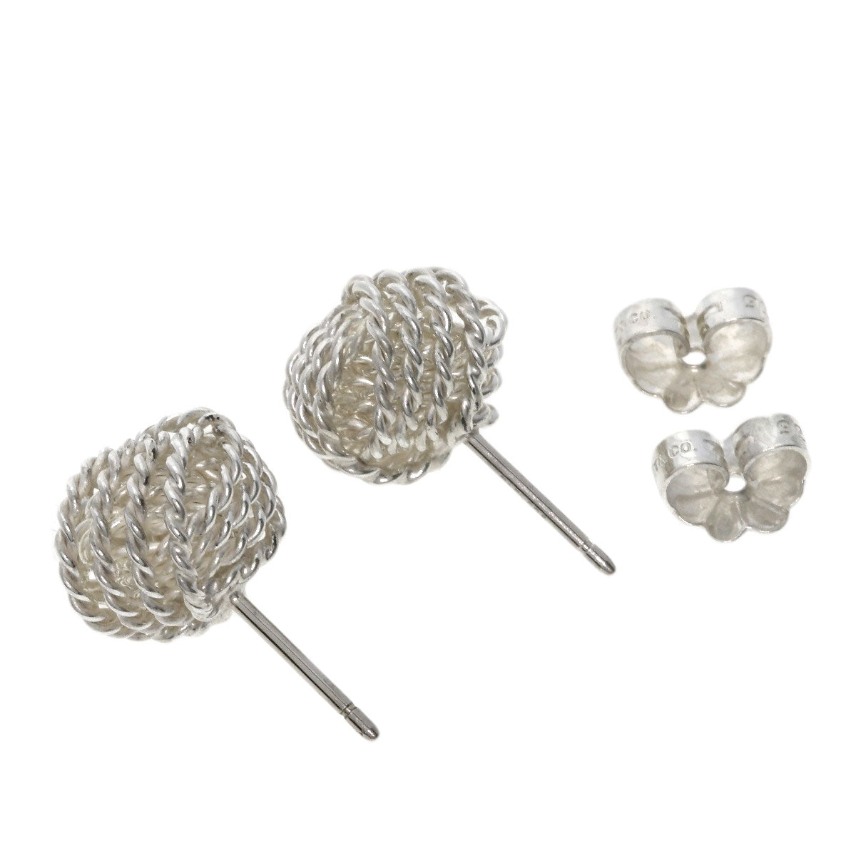 TIFFANY&Co. Mesh ball earring Silver Ladies [Used]