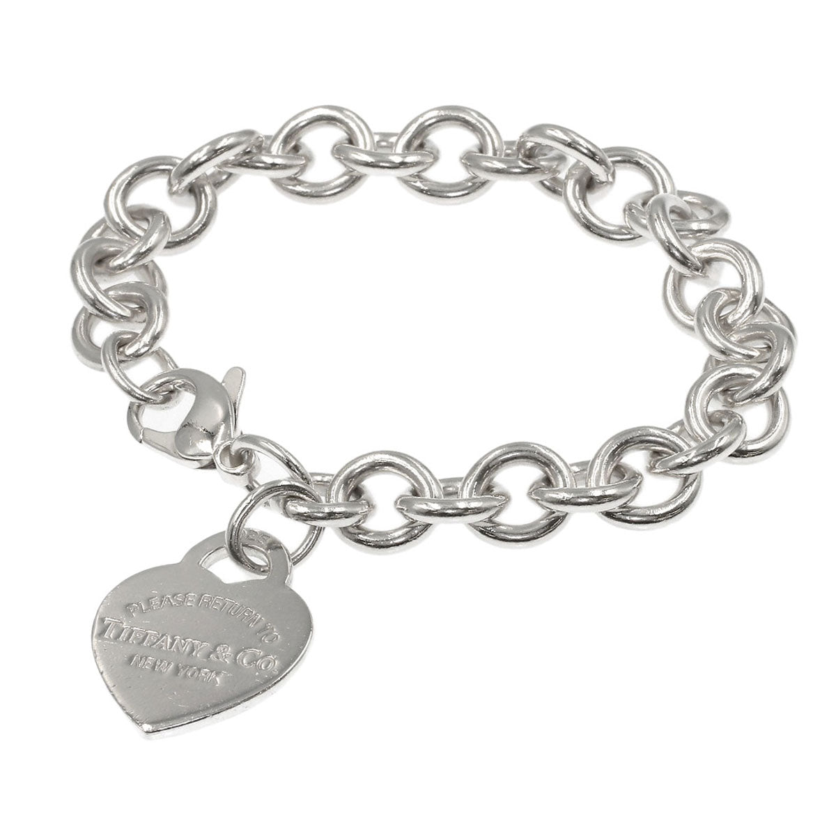 TIFFANY&Co. Return to TIFFANY & Co. Heart tag Bracelet Silver Ladies [Used]