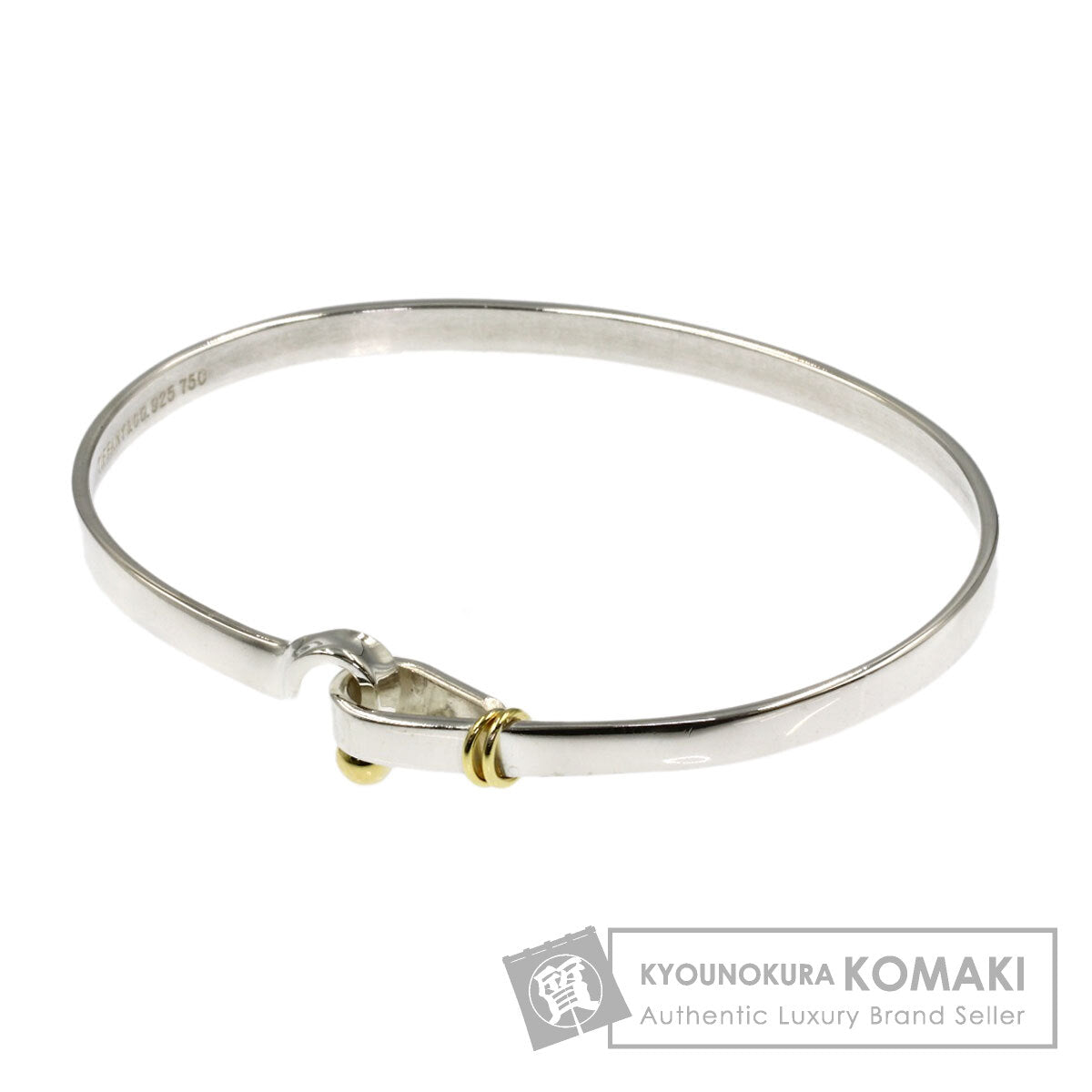 TIFFANY&Co. Hook & Eye Bracelet Silver 18K Yellow GoldLadies [Used]