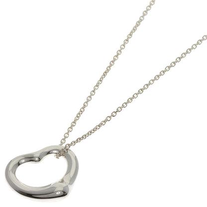 TIFFANY&Co. Open heart Necklace Silver Ladies [Used]