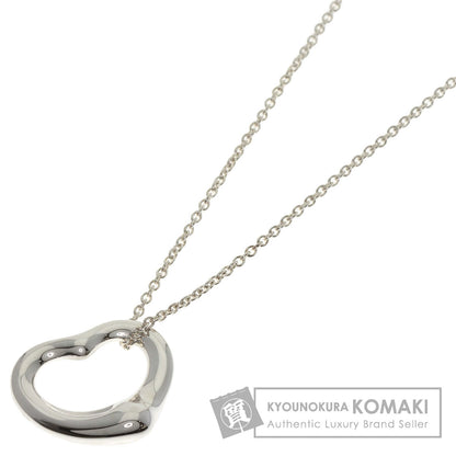TIFFANY&Co. Open heart Necklace Silver Ladies [Used]
