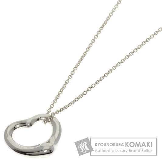 TIFFANY&Co. Open heart Necklace Silver Ladies [Used]