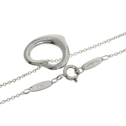 TIFFANY&Co. Open heart Necklace Silver Ladies [Used]