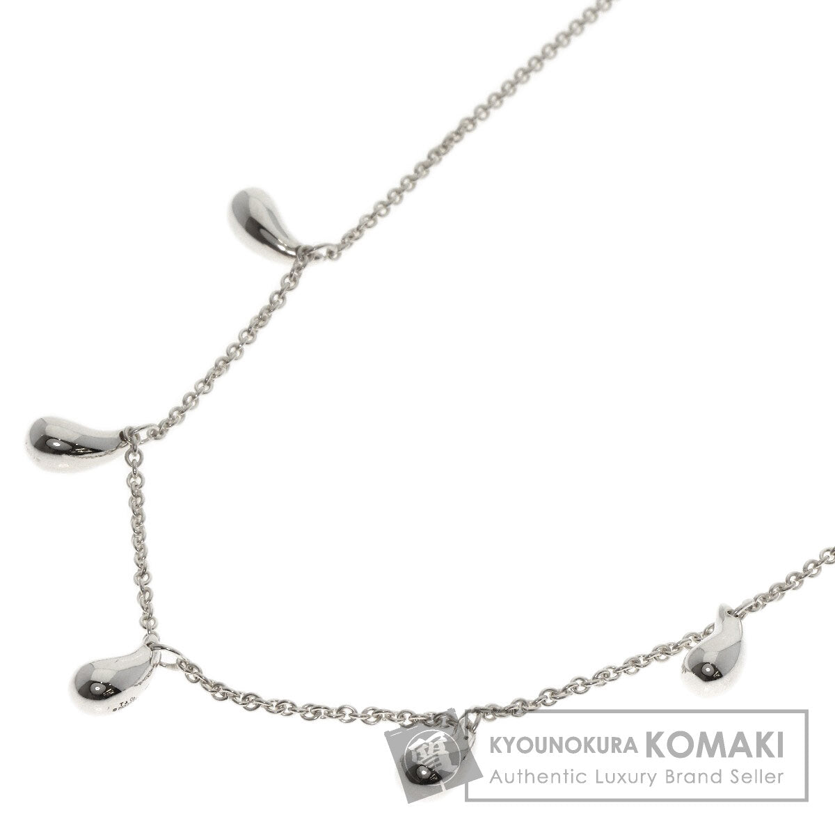 TIFFANY&Co. 5P teardrop Necklace Silver Ladies [Used]