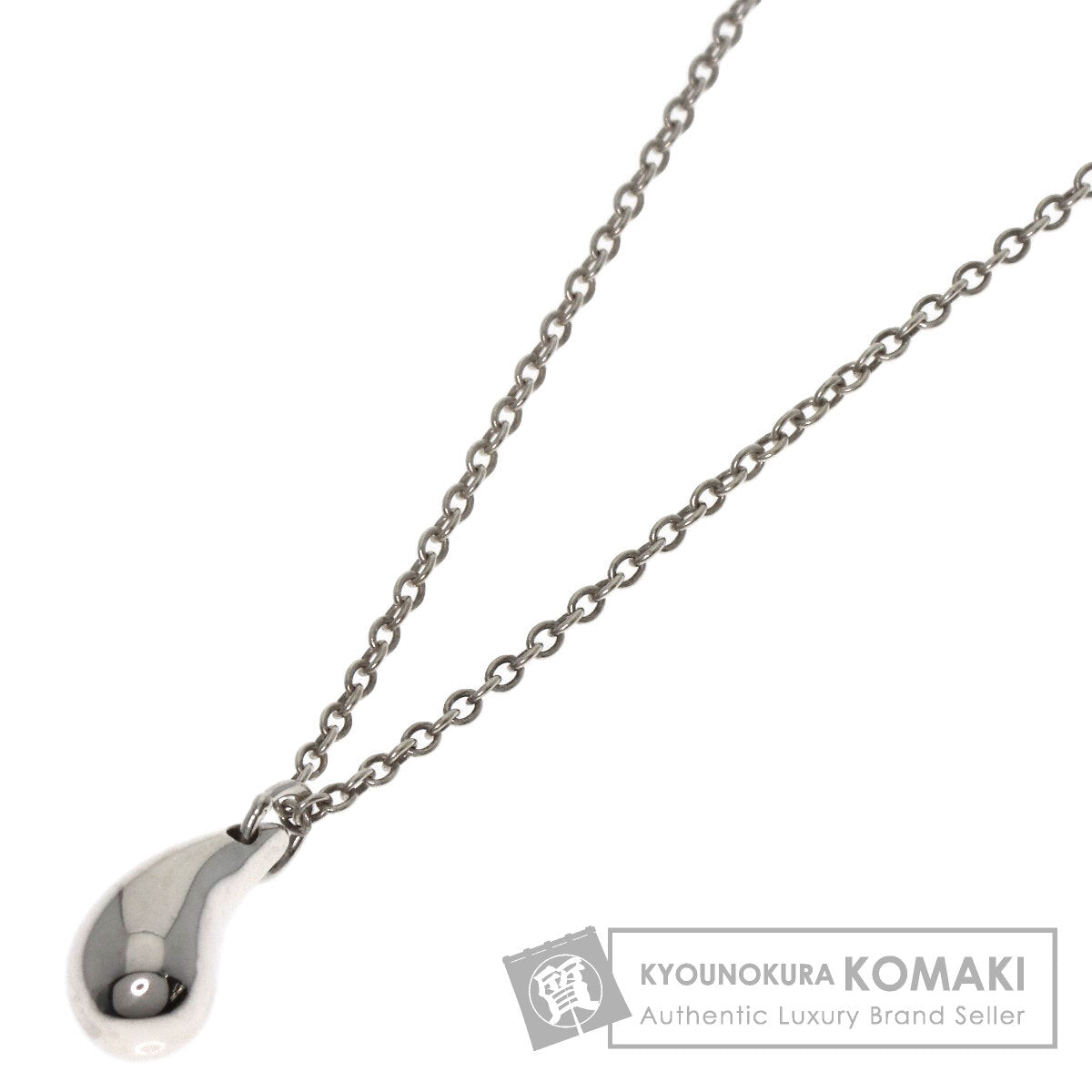 TIFFANY&Co. teardrop Necklace Silver Ladies [Used]