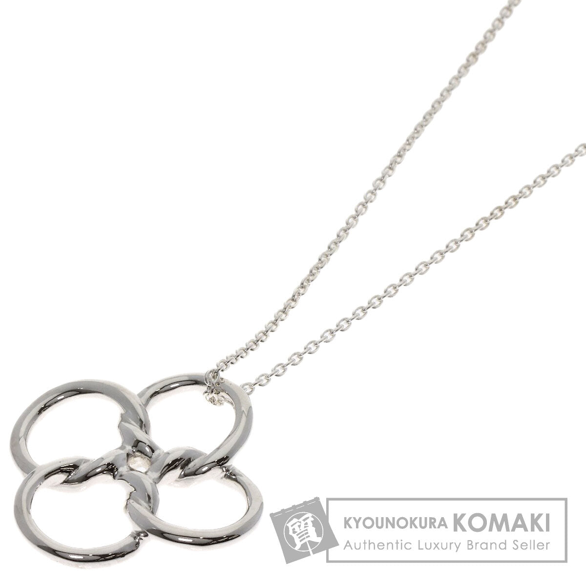 TIFFANY&Co. Quadro Folio Necklace Silver Ladies [Used]