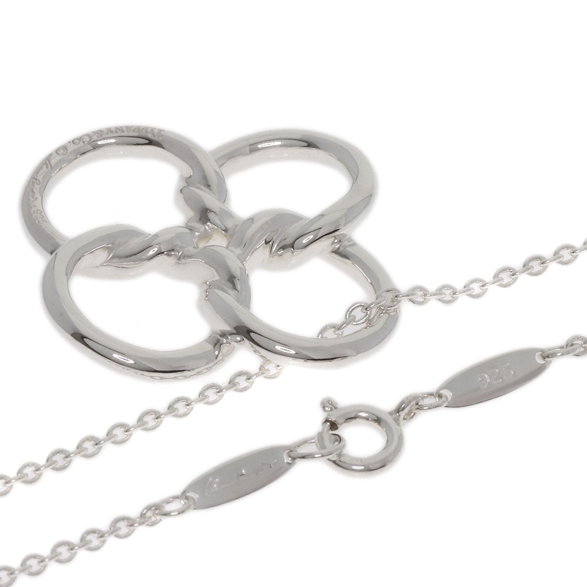 TIFFANY&Co. Quadro Folio Necklace Silver Ladies [Used]