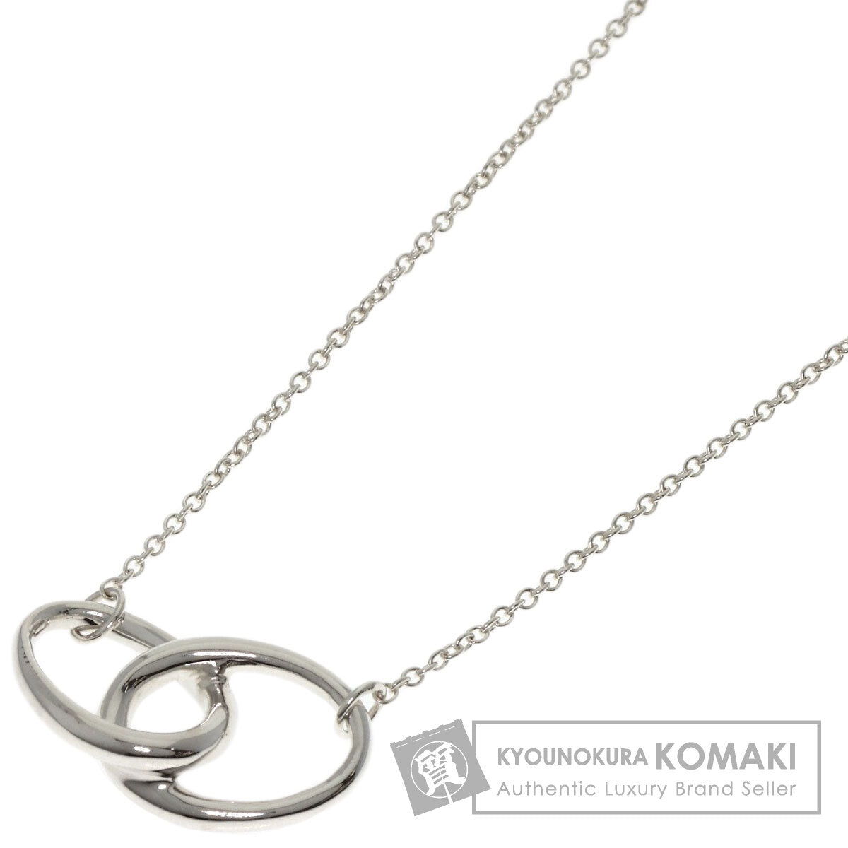 TIFFANY&Co. Double loop Necklace Silver Ladies [Used]