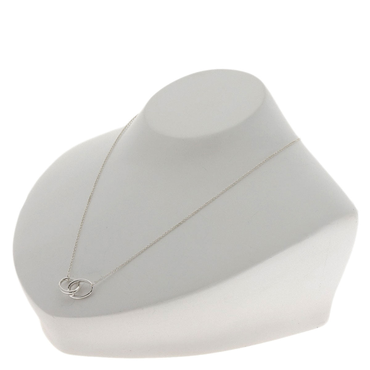 TIFFANY&Co. Double loop Necklace Silver Ladies [Used]