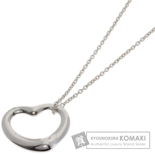 TIFFANY&Co. Open heart Necklace Silver Ladies [Used]