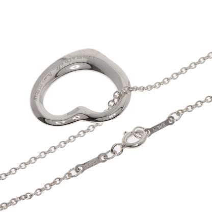 TIFFANY&Co. Open heart Necklace Silver Ladies [Used]