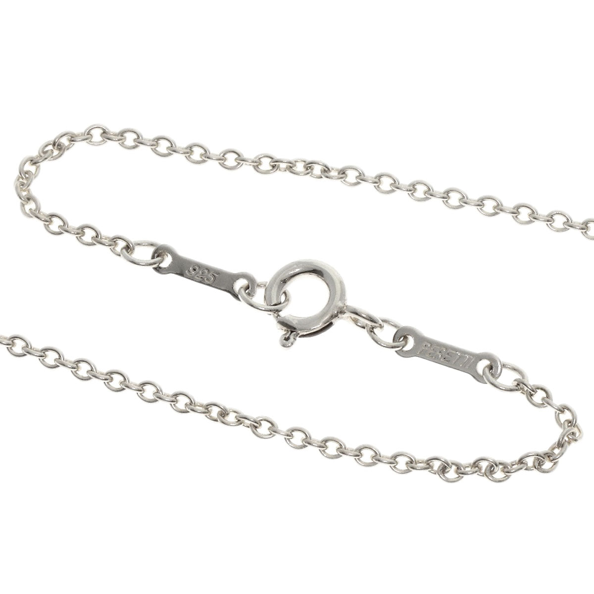 TIFFANY&Co. Open heart Necklace Silver Ladies [Used]