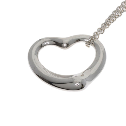 TIFFANY&Co. Open heart Necklace Silver Ladies [Used]