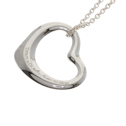 TIFFANY&Co. Open heart Necklace Silver Ladies [Used]