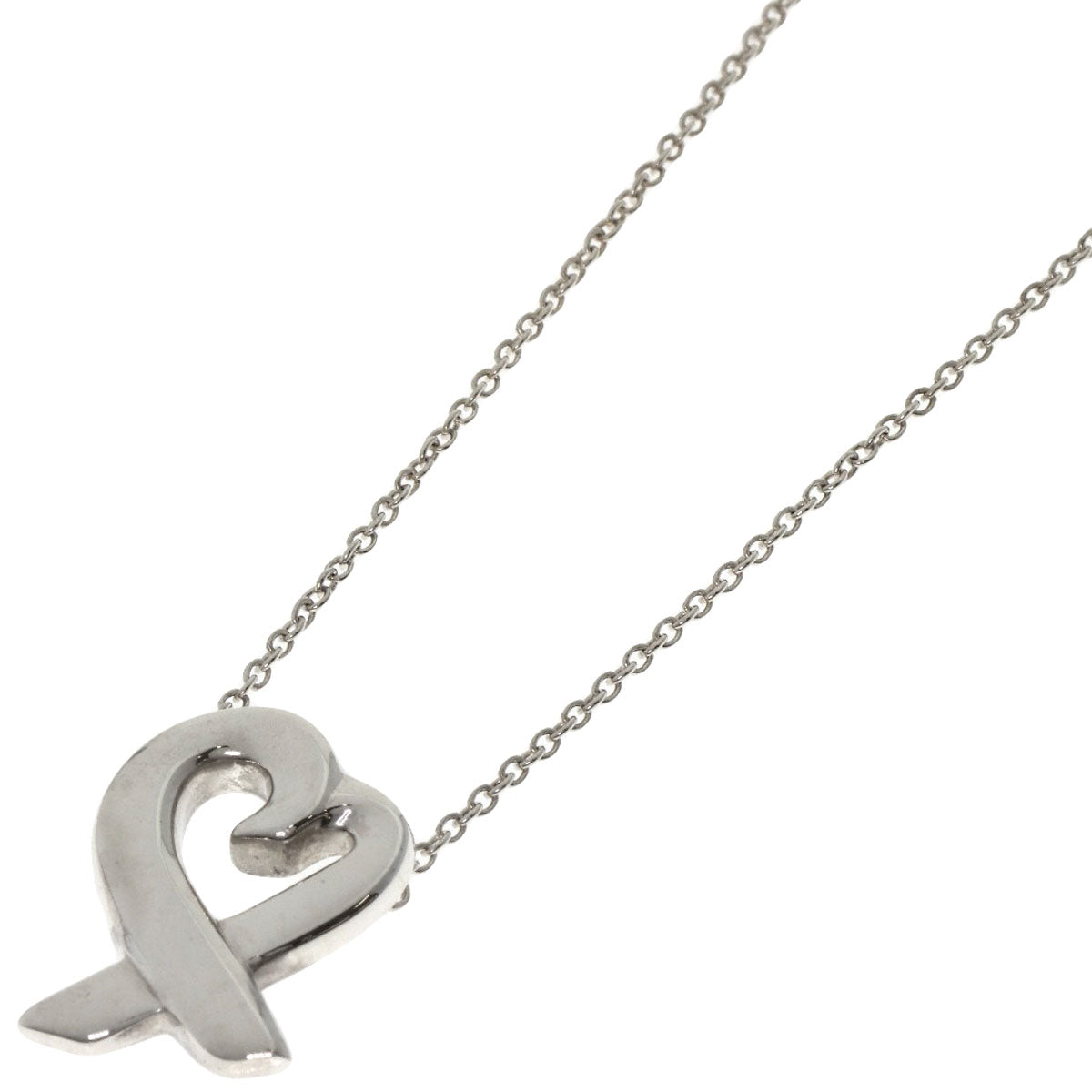TIFFANY&Co. Loving heart Necklace Silver Ladies [Used]