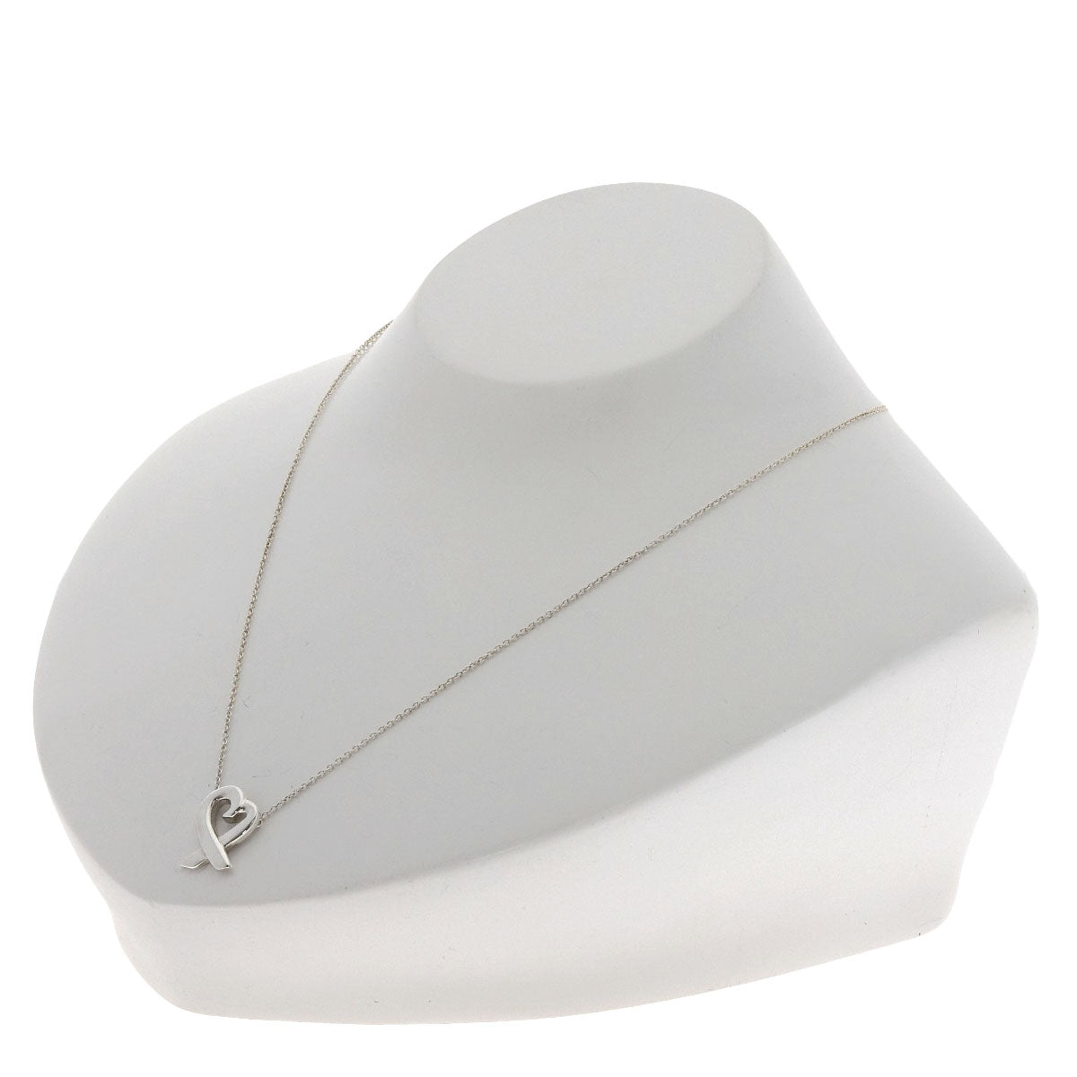 TIFFANY&Co. Loving heart Necklace Silver Ladies [Used]