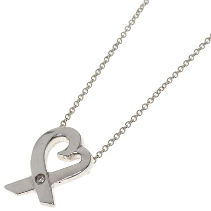 TIFFANY&Co. Loving Heart 1P Diamond Necklace Silver Ladies [Used]