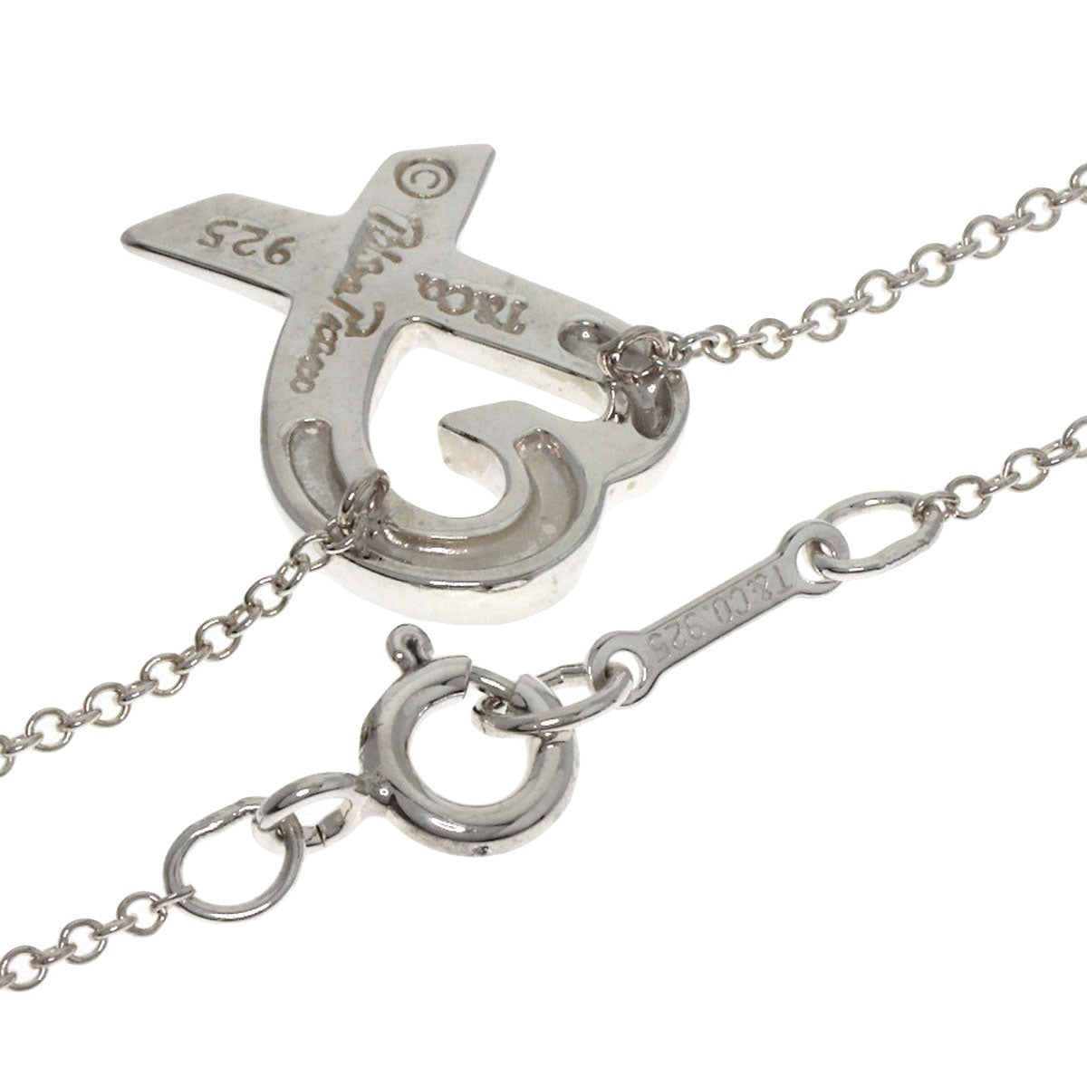 TIFFANY&Co. Loving Heart 1P Diamond Necklace Silver Ladies [Used]