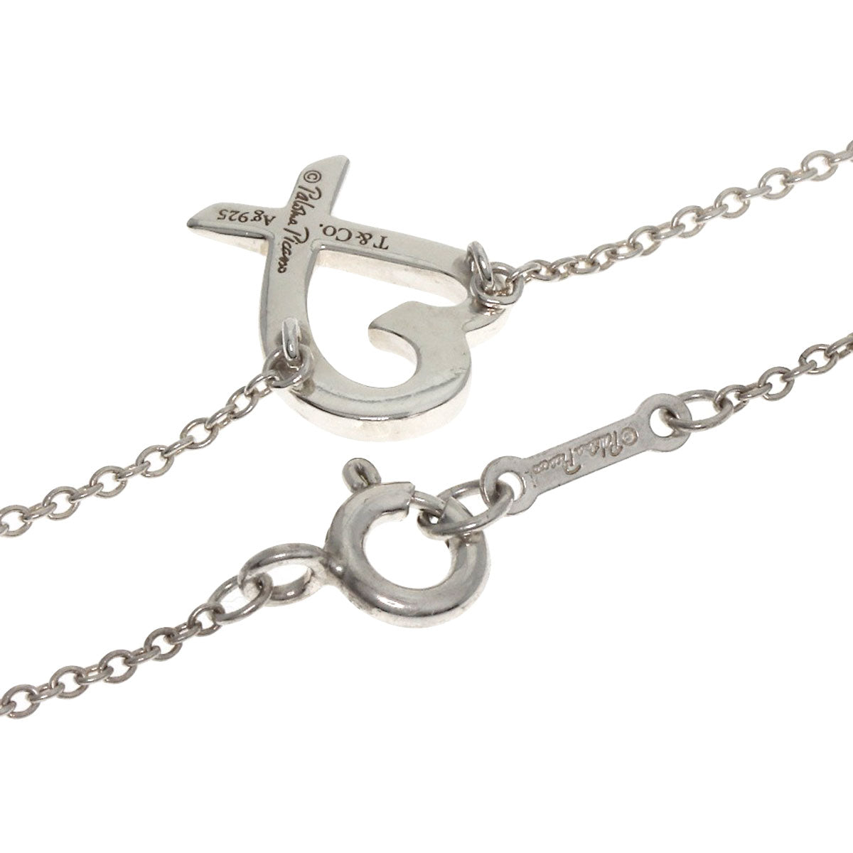 TIFFANY&Co. Loving heart Necklace Silver Ladies [Used]