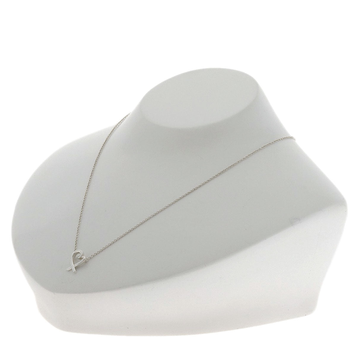 TIFFANY&Co. Loving heart Necklace Silver Ladies [Used]