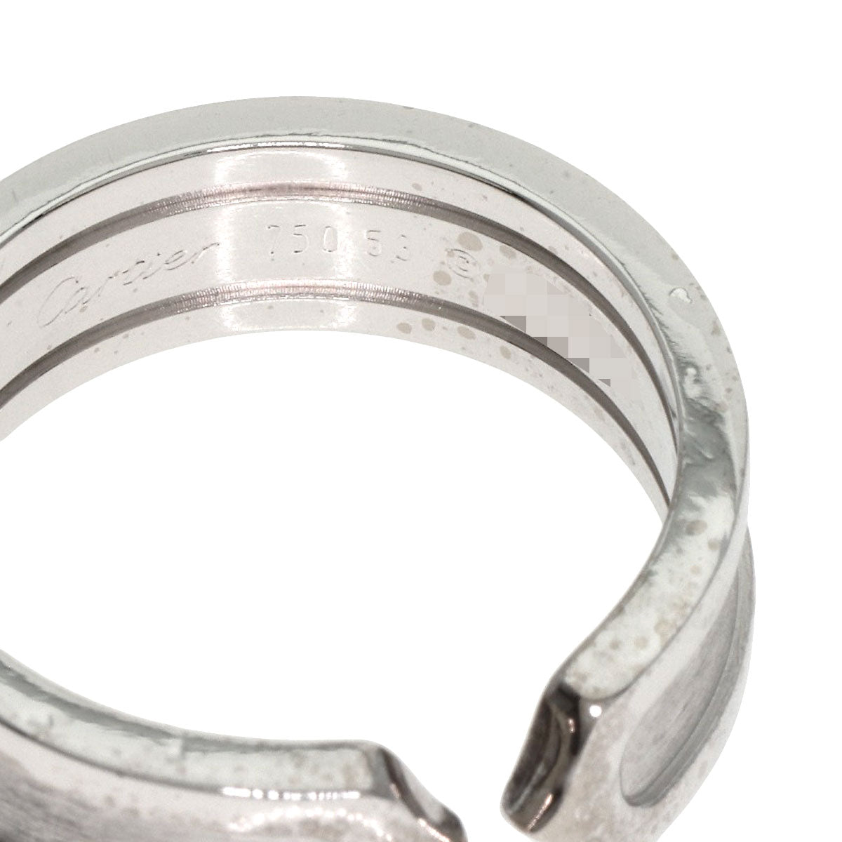 CARTIER C2 ring # 53 Ring K18 White Gold Ladies [Used]