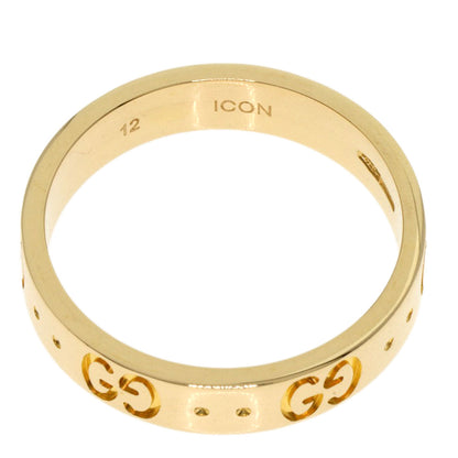 GUCCI Icon #12 Ring K18 Yellow Gold Ladies [Used]