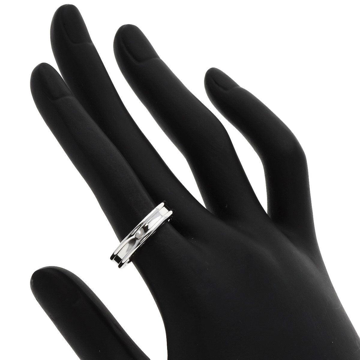 BVLGARI   B.zero1 1 band XS #51 Ring  K18 White Gold Ladies [Used]