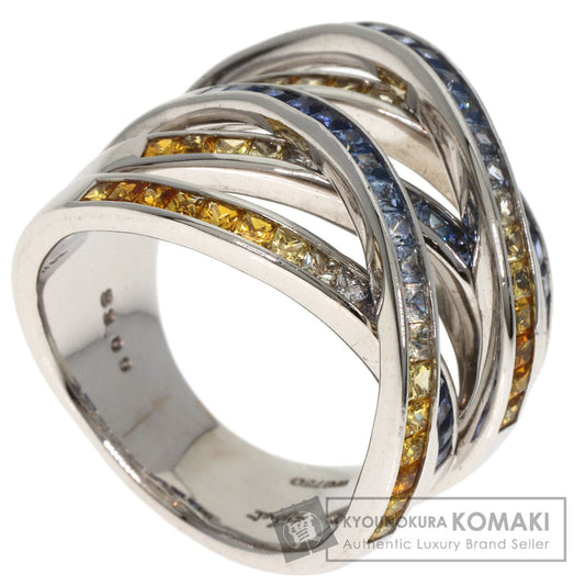 Jeunet sapphire Ring K18 White Gold Ladies [Used]