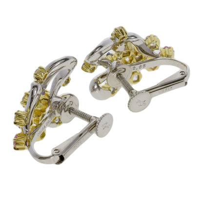Jeunet sapphire Earring K18 Yellow Gold K18 White GoldLadies [Used]