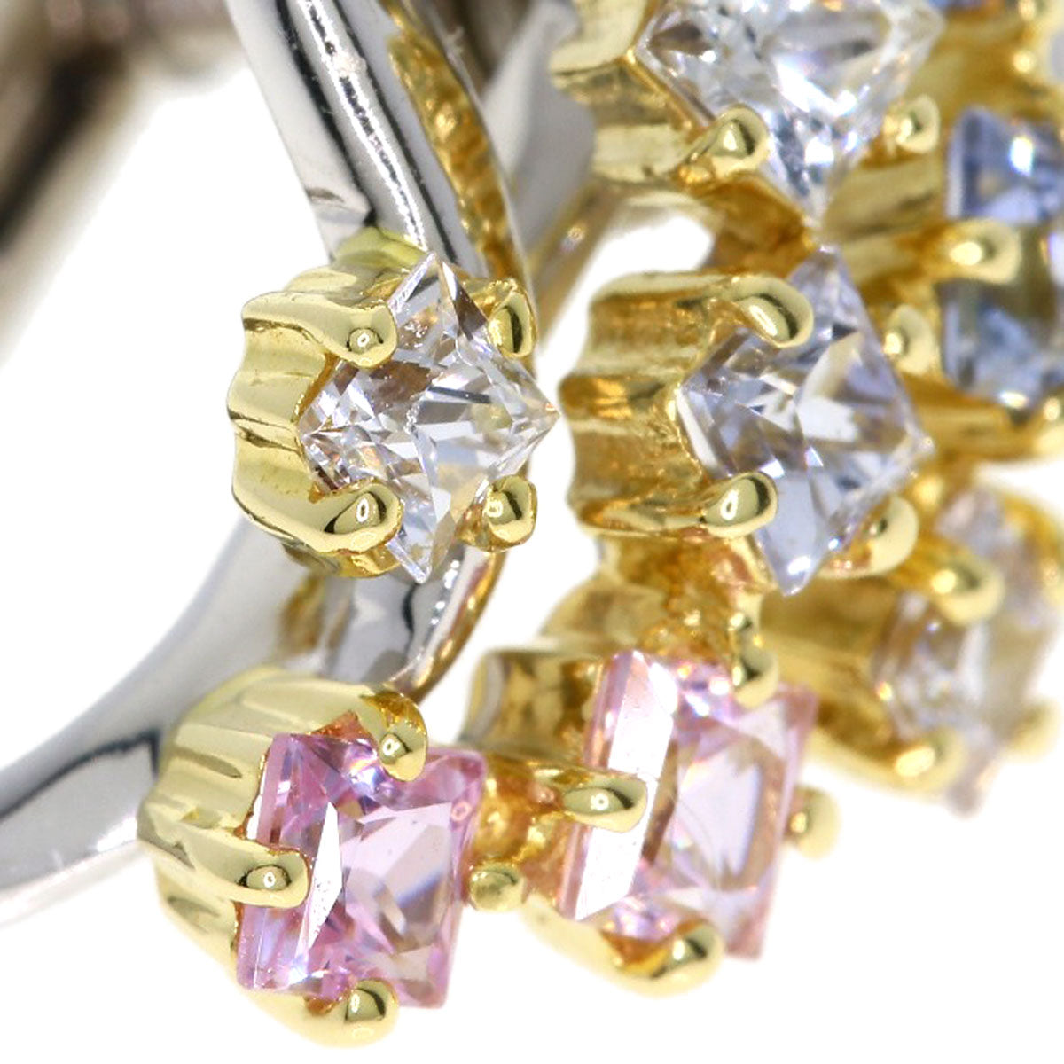 Jeunet sapphire Earring K18 Yellow Gold K18 White GoldLadies [Used]