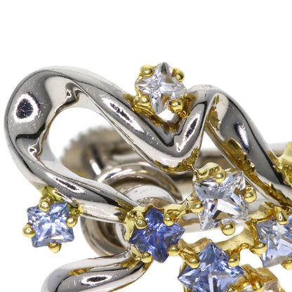 Jeunet sapphire Earring K18 Yellow Gold K18 White GoldLadies [Used]