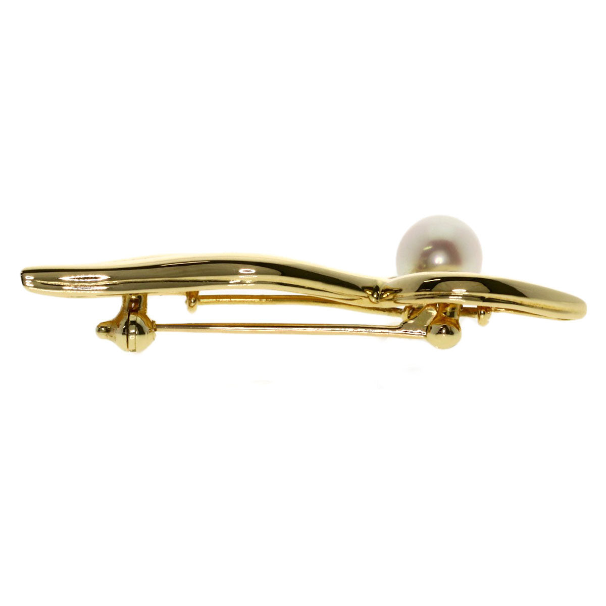MIKIMOTO Akoya pearl Pearl Brooch K14 Yellow Gold Ladies [Used]