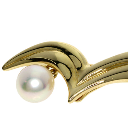 MIKIMOTO Akoya pearl Pearl Brooch K14 Yellow Gold Ladies [Used]
