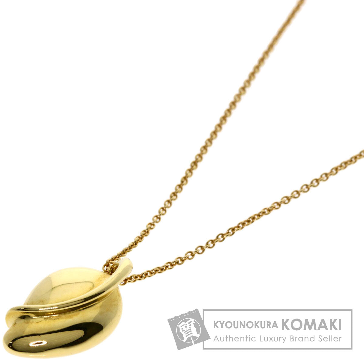 TIFFANY&Co. Leaf Necklace K18 Yellow Gold Ladies [Used]