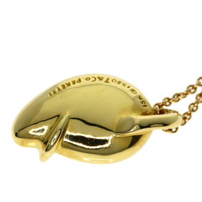TIFFANY&Co. Leaf Necklace K18 Yellow Gold Ladies [Used]