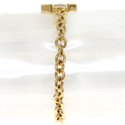 TIFFANY&Co. T TWO Chain Diamond Ring K18 Yellow Gold Ladies [Used]