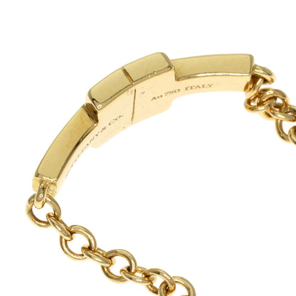 TIFFANY&Co. T TWO Chain Diamond Ring K18 Yellow Gold Ladies [Used]