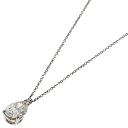 TIFFANY&Co. Pear Shape Diamond I-VVS2 Necklace Platinum PT950 Ladies [Used]