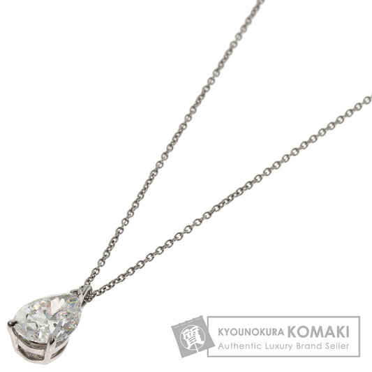 TIFFANY&Co. Pear Shape Diamond I-VVS2 Necklace Platinum PT950 Ladies [Used]