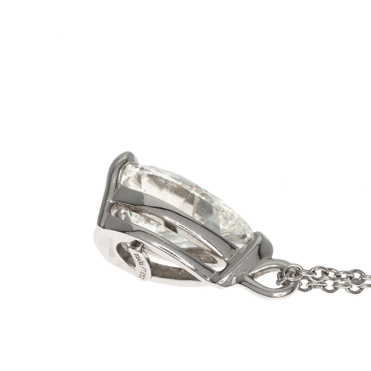 TIFFANY&Co. Pear Shape Diamond I-VVS2 Necklace Platinum PT950 Ladies [Used]
