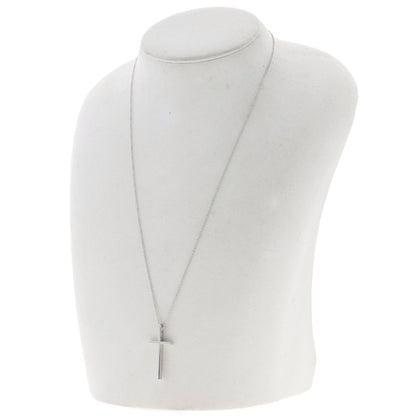TIFFANY&Co. Metrocross Necklace K18 White Gold Ladies [Used]