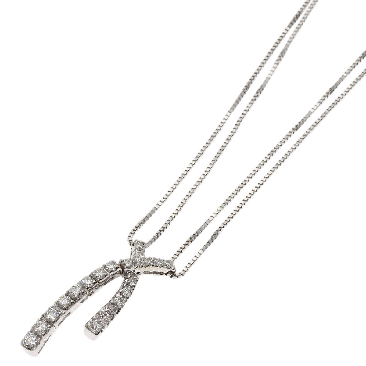 Damiani Metropolitan Diamond Necklace K18 White Gold Ladies [Used]